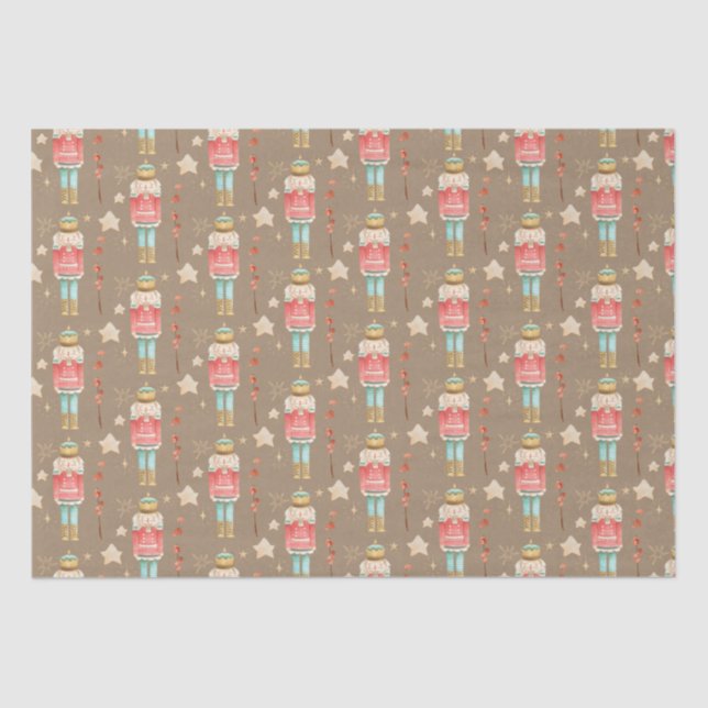 Rustic Kraft The Christmas Nutcracker Tissue Paper (Front)