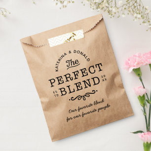 Rustic Kraft Vintage Perfect Blend Favor Bag