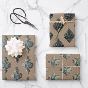 Rustic Kraft Vintage Scandinavian Paper Ornaments