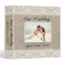 Rustic Lace & Burlap Look Wedding Album Binder
