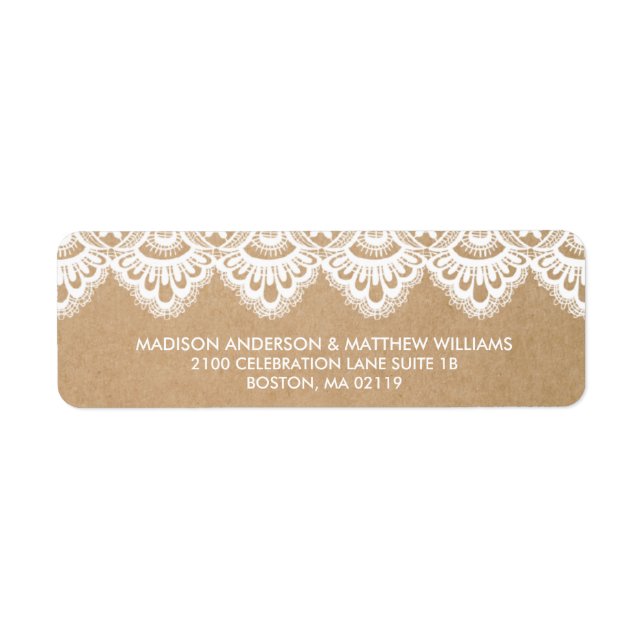 RUSTIC LACE | RETURN ADDRESS LABELS (Front)