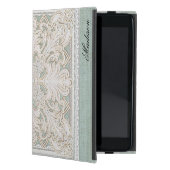 Rustic Lace w Aged Vintage Linen Country Elegance iPad Mini Case (Front)