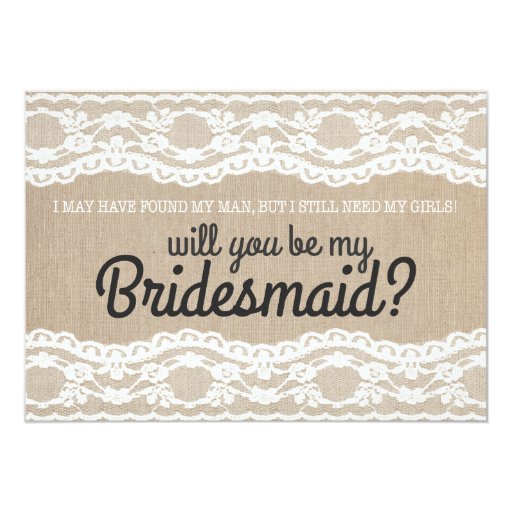 Will You Be My Bridesmaid Invitations 9