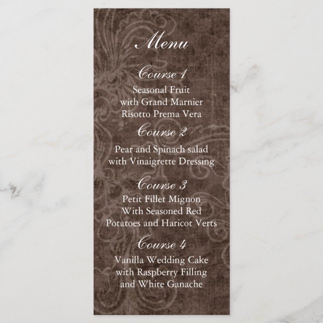 Rustic Lace Wrapped Mason Jar Wedding Program (Front)