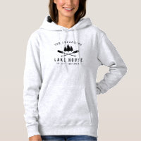 Rustic Lake House Boat Oars Trees Family Name