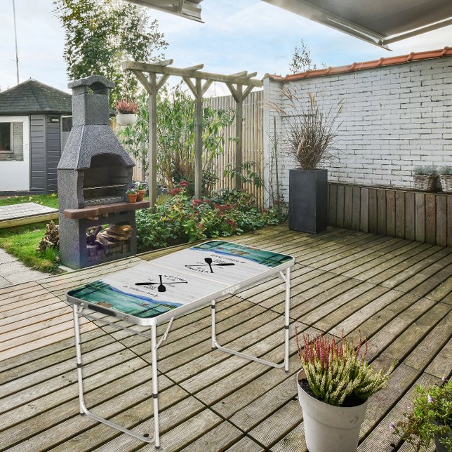 Rustic Lake House Themed Family Ping Pong Table (Creator Uploaded)