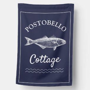 Rustic Lake House Trout Blue Flag