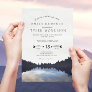 ©Rustic Lake Reflections Lakeside Wedding Invitation