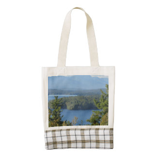Rustic Lake View from Gilford Zazzle HEART Tote Bag