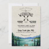 Rustic Lakeside Wedding Invitation (Front)
