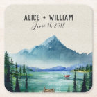 Rustic Lakeside Wedding Napkin