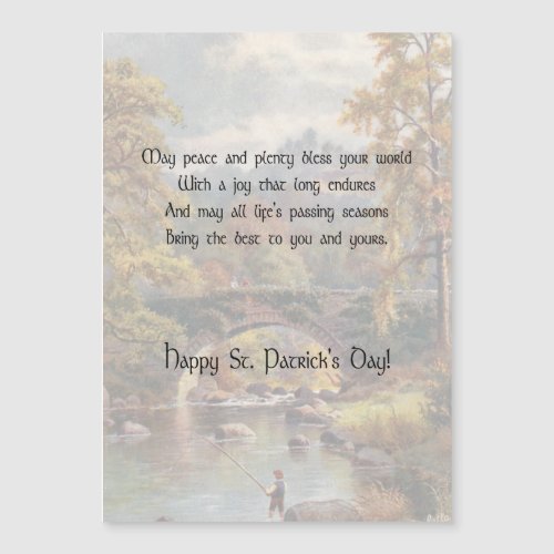 Rustic Landscape St Patricks Day Irish Blessing