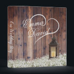 Rustic Lantern Baby's Breath Floral Wedding Album 3 Ring Binder<br><div class="desc">Rustic Lantern Baby's Breath Floral Wedding Album.</div>