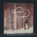 Rustic Lantern Baby's Breath Floral Wedding Album 3 Ring Binder<br><div class="desc">Rustic Lantern Baby's Breath Floral Wedding Album.</div>