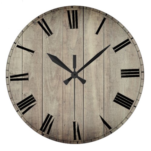 rustic large clock