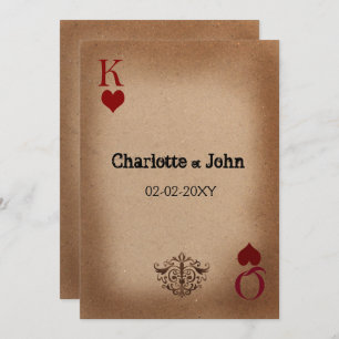 Rustic Las Vegas Wedding Invitation Cards