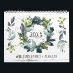 Rustic Laurel Wreath Greenery Custom 2024 Photo Calendar<br><div class="desc">This rustic themed family photo 2023 Calendar features a laurel wreath on the cover with the year and your family name to personalize on a background of white and gray weathered wood . The inside of the calendar has photos for you to change to your own framed by a white...</div>