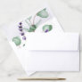 Rustic Lavender and Eucalyptus Wedding Envelope Liner