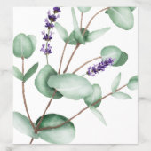 Rustic Lavender and Eucalyptus Wedding Envelope Liner (Design)