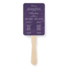 Rustic Lavender and Eucalyptus Wedding Program Fan