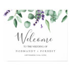 Rustic Lavender and Eucalyptus Welcome Wedding