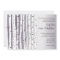 Rustic Lavender Birch Tree Wedding Invitations