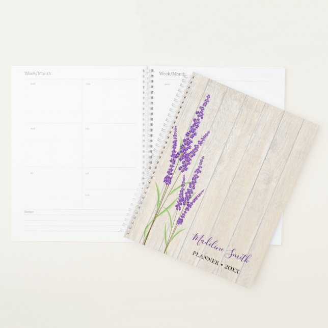 Rustic Lavender Botanical | Personalized Planner (Display)