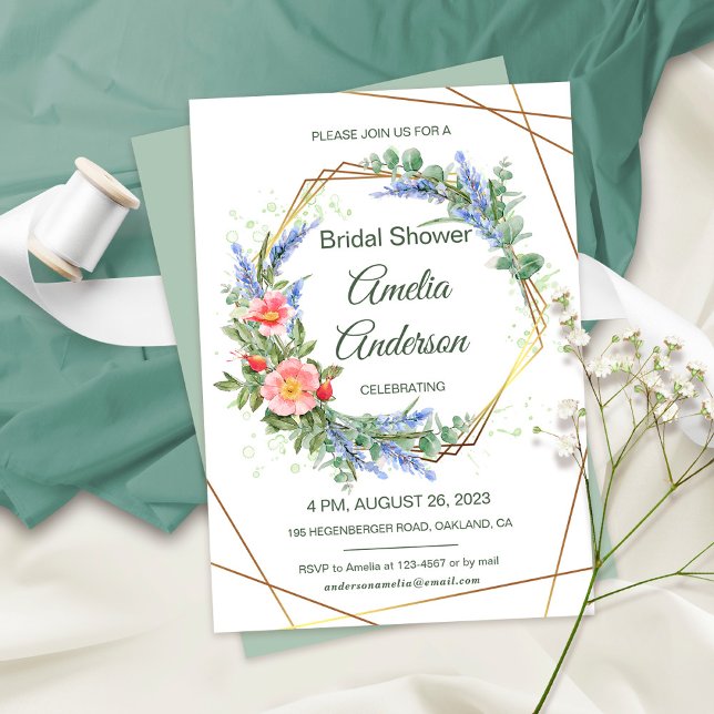 Rustic Lavender Bridal Shower Invitation (Creator Uploaded)