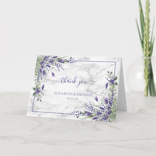 Rustic Lavender Eucalyptus Greenery Photo Card