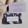 Rustic Lavender & Eucalyptus Purple Business Card