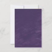 Rustic Lavender & Eucalyptus Simple RSVP Card (Back)