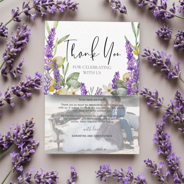 Rustic Lavender & Lemons Wedding Thank you  (Creator Uploaded)