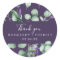 Rustic Lavender | Purple Thank You Favor Sticker