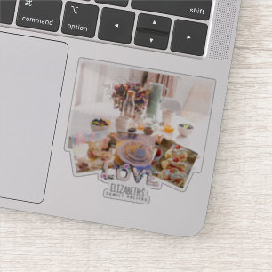 Rustic Lavender RECIPE Journal Add 4 Foodie Photos Sticker