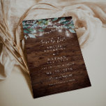Rustic Leaf String Lights Save The Date<br><div class="desc">More pretty rustic Invitations in the Little Bayleigh Store!</div>