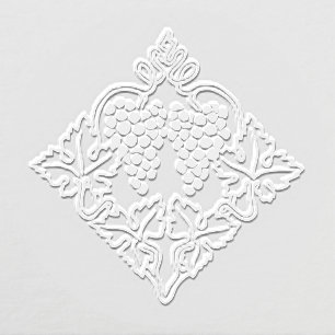 Rustic Leafy Bunch of Grapes Embosser