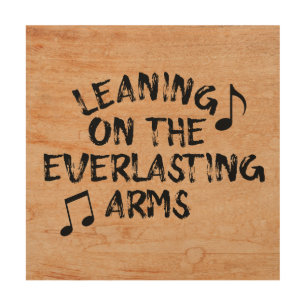 Rustic: Leaning on the Everlasting Arms Wood Wall Decor