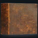 rustic leather 3 ring binder<br><div class="desc">Ancient leather book cover. Photographed from the cover of a bible from 1776. Super high-resolution image with awesome detail. Add your own text. This design will only work with the 2-inch version All images used in our products are created by the people at Sumners Graphics, designed with care and are...</div>