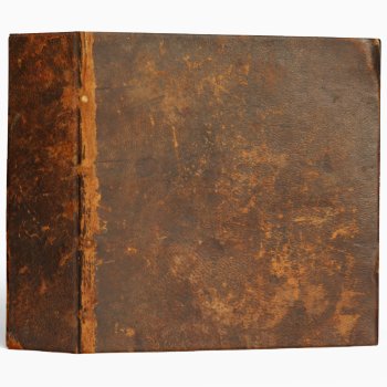 Rustic Leather 3 Ring Binder by sumners at Zazzle