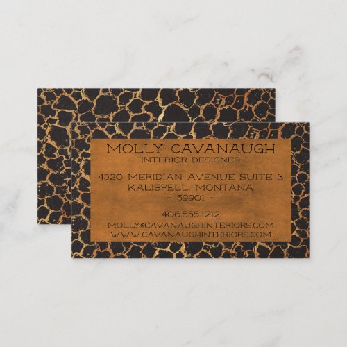 Rustic Leather Business Card