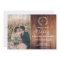 Rustic leaves on barn wood monogram photo Wedding