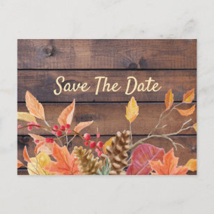 Thanksgiving Save the Date Invitation Postcard - #ThanksgivingDay  Thanksgiving Day #Thanksgi…