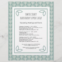 Rustic Leaves Support Group Newsletter