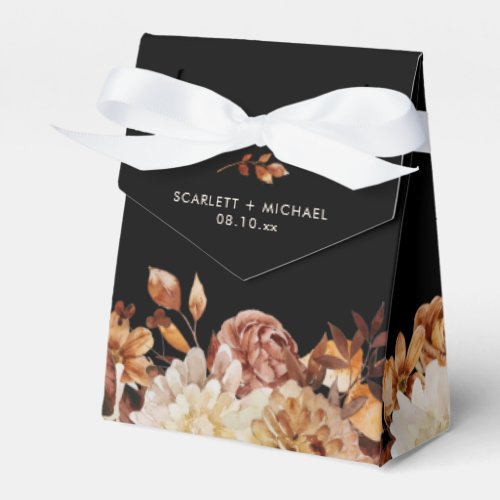Rustic Leaves Wedding Favor Boxes