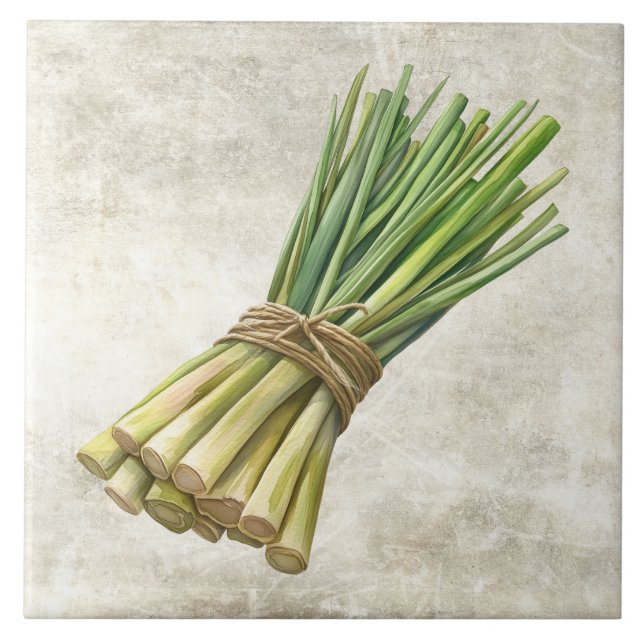 Rustic Lemon Grass Faux Ceramic Tile (Front)