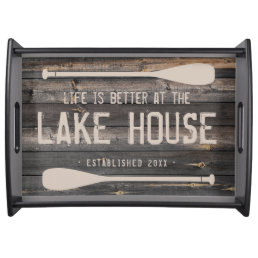 Rustic Life Is Better At The Lake House Paddles Serving Tray