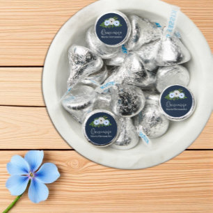 Rustic Light Blue and White Floral Quinceañera  Hershey®'s Kisses®