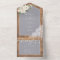 Rustic Light Gray White Floral Wood Wedding