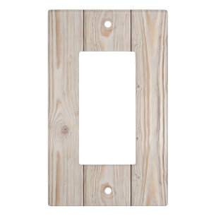 Rustic Light Reclaimed Barn Wood Switch Cover