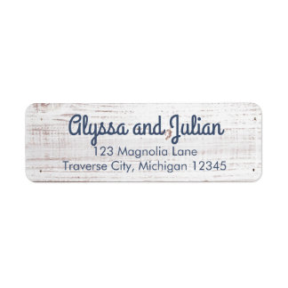 Rustic Light Wood Address Labels